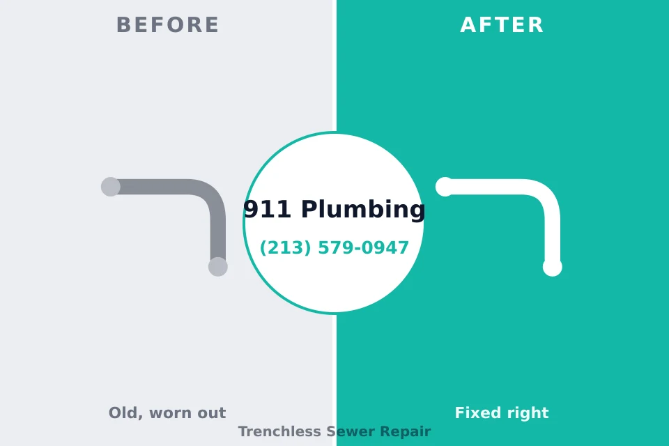 Before and after: plumbing repair Holly Lake Ranch, TX